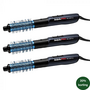 Actie - 3x BabylissPRO Blue Lightning Warme Luchtborstel &oslash; 34mm