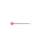 SIBEL Roller Pin Plastic Rood 100st