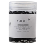 SIBEL Elastische Haarbandjes Zwart 20mm 500st
