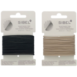 SIBEL Elastische Haarbandjes Bruin Dun 16st
