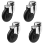 Clic Tec caster silver 4pcs Piccolo