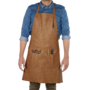 Barburys Verfschort Pu Leer Apron